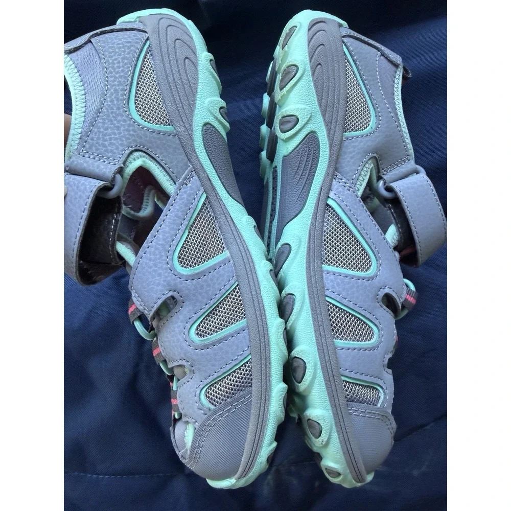 Merrell Select Grip Waterproof Girl's Hydro H20 Hiking Sandals 5 Water Gray